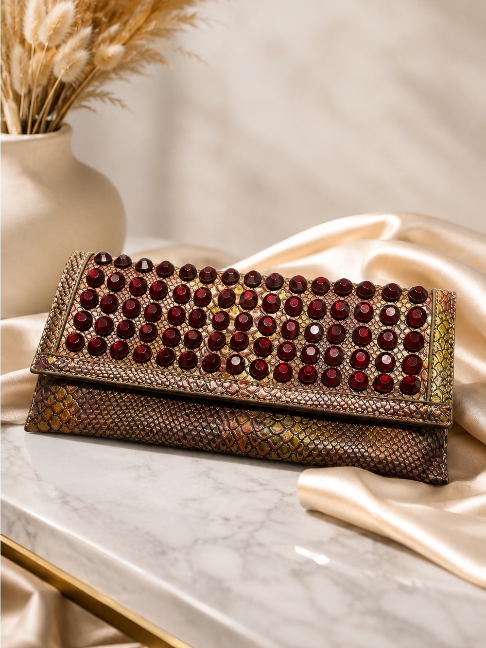 Christian Audigier Clutch Studded. Excellent Condition.